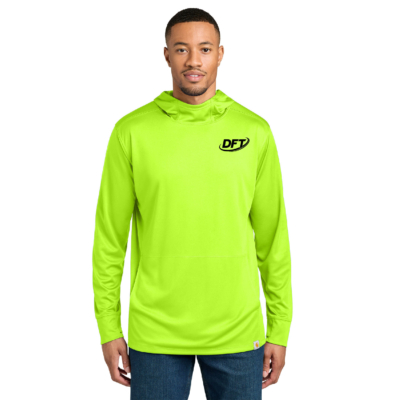 DFT Communications – Carhartt Sun Defender Long Sleeve Hooded Shirt- PRINTED – Brite Lime product image