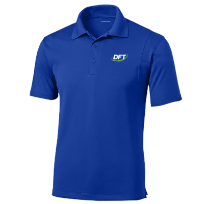 DFT Communications – Unisex SportTek Poly Polo – EMBROIDERED – True Royal product image
