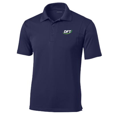 DFT Communications – Unisex SportTek Poly Polo – EMBROIDERED – True Navy product image