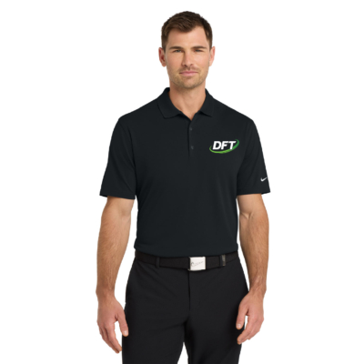 DFT Communications – Nike Dri-FIT Micro Pique 2.0 Polo – EMBROIDERED – Black product image