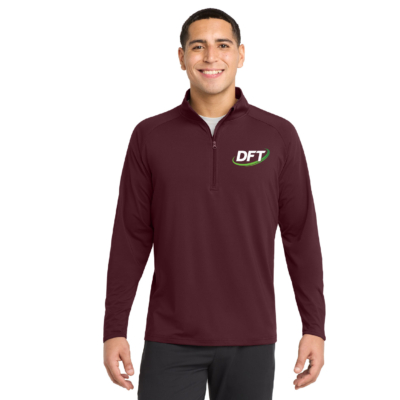 DFT Communications – Unisex Quarter Zip – EMBROIDERED – Maroon product image